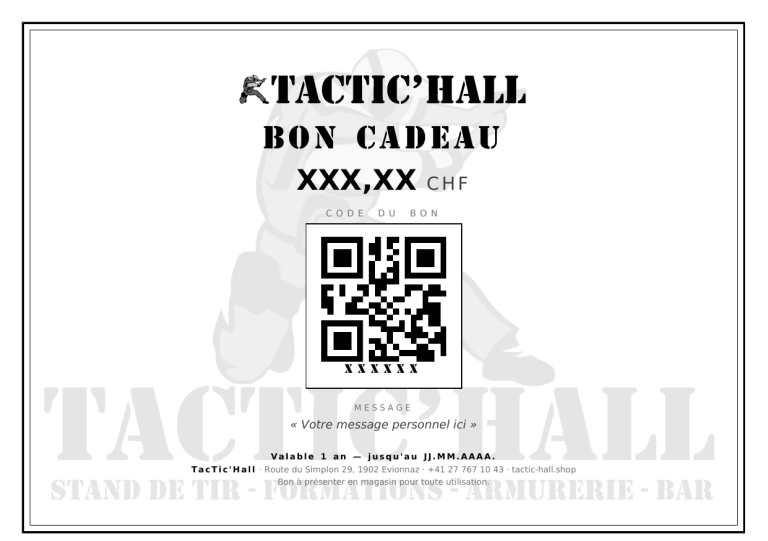 Bon cadeaux