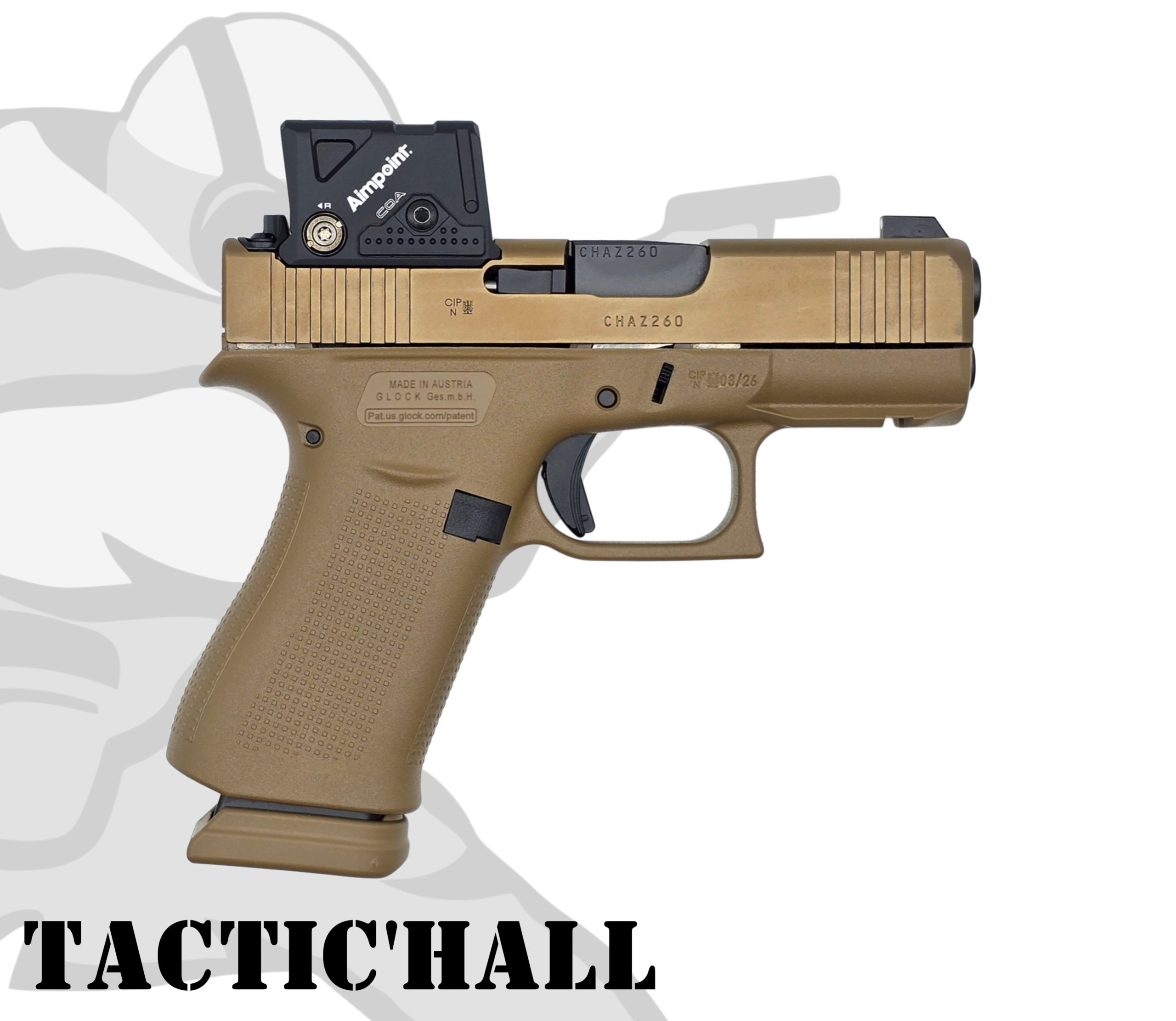 GLOCK 43X COA TAN CAL.9X19